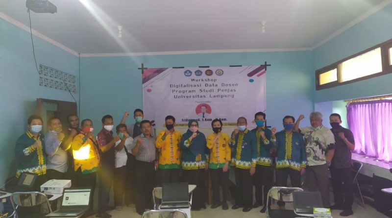Workshop Digitalisasi Data Dosen Pendidikan Jasmani Universitas Lampung